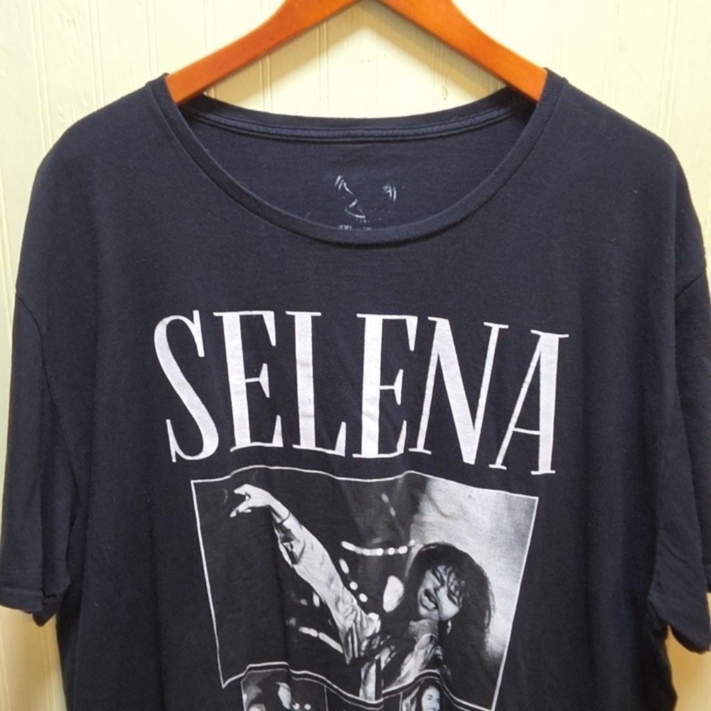 Selena Shirt Mens 3XL Black Queen Of Cumbia Graphic Band Tee Tagless Music